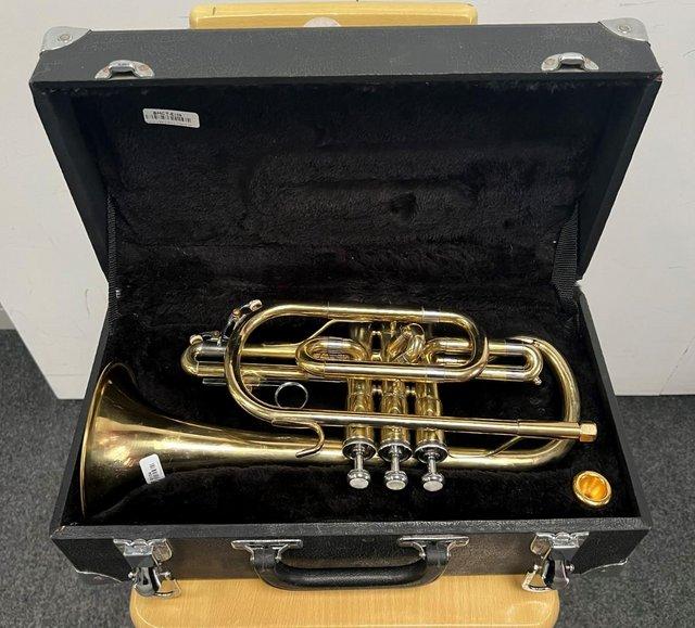 Preview of the first image of Cornet By Earlham With Case And Mouthpiece.
