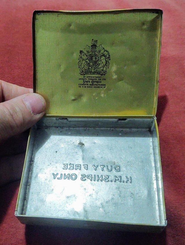 Preview of the first image of A Small Vintage Duty Free HM Ships Only Tin.