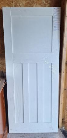 Image 1 of New Solid White Primed Internal Door
