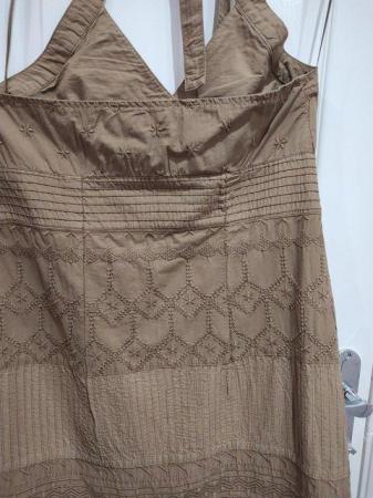 Image 10 of New NEXT Brown Halter Dress Size 12