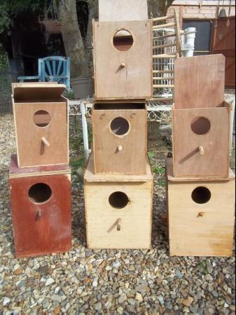 Image 1 of USED AVIARY NEST BOXES, ROTATING BIRD SWINGS AND HEATERS