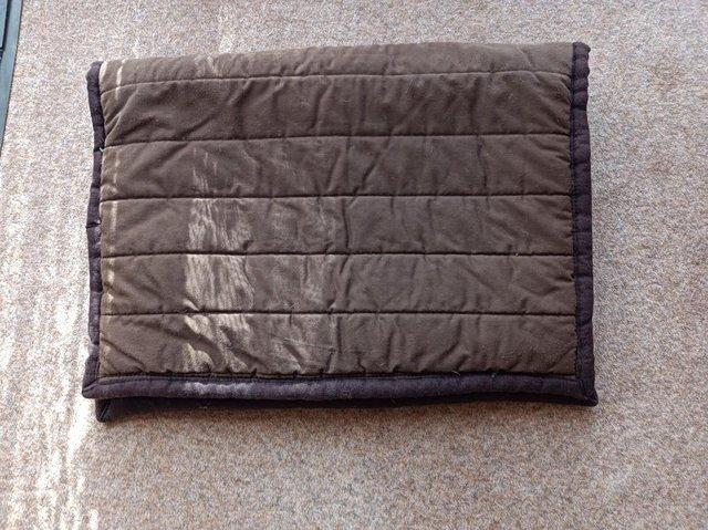 Preview of the first image of Brown PolyPad saddle cloth, for sale.