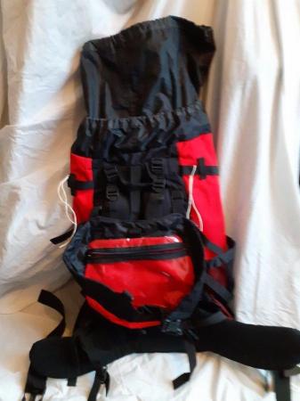 Image 3 of Paine 60 Backpack - Black and Red
