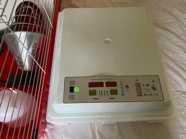 Preview of the first image of Automatic incubator heat light feeders and cage full starter.