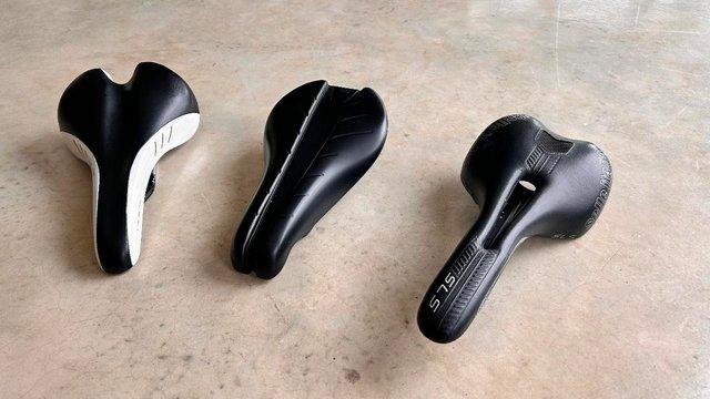 Image 1 of Bike Saddles. Mens and Women's. Fabric and Fitiz