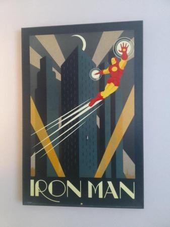 Image 2 of Marvel Unique Art Deco Spider Man Canvas Print  - Fab Condit