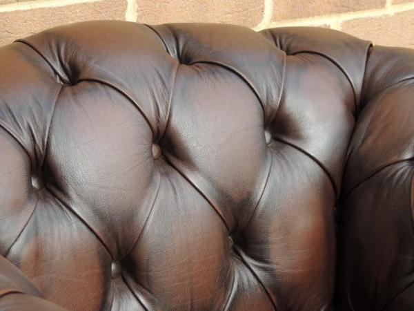 Image 4 of Chesterfield Armchairs + Footstool (UK Delivery)
