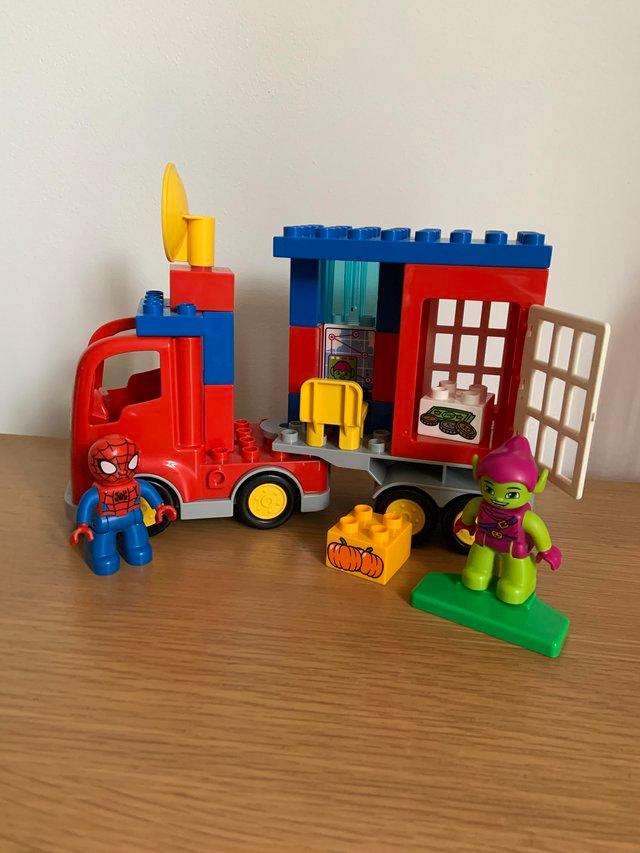 Preview of the first image of Lego Duplo Spider-Man Truck set.