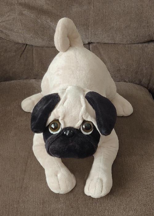 Preview of the first image of New without Tags Beautiful Pug Dog Soft Plush Toy.