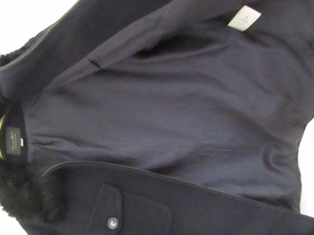 Preview of the first image of Charlotte Halton Black Wool Jacket Coat Size UK 12 Excellent.