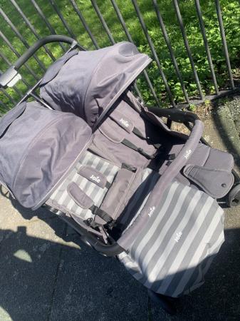 Image 1 of Joie aire double pram grey new bargain