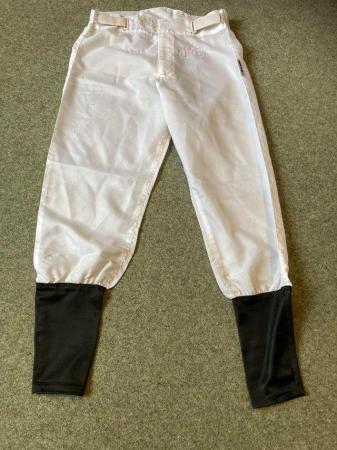 Image 3 of Jockeys white racing breeches .