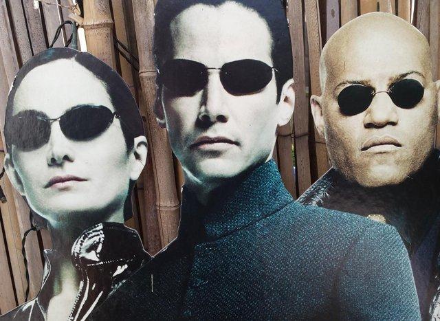 Preview of the first image of MATRIX ORIGINAL LARGE Cut-Out Store Promo Card Poster.