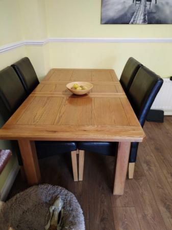 Image 2 of Dining Room Table & 4 Chairs