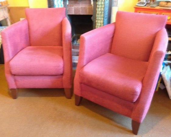 Image 2 of QUALITY Tub or Arm Chairs, a pair of