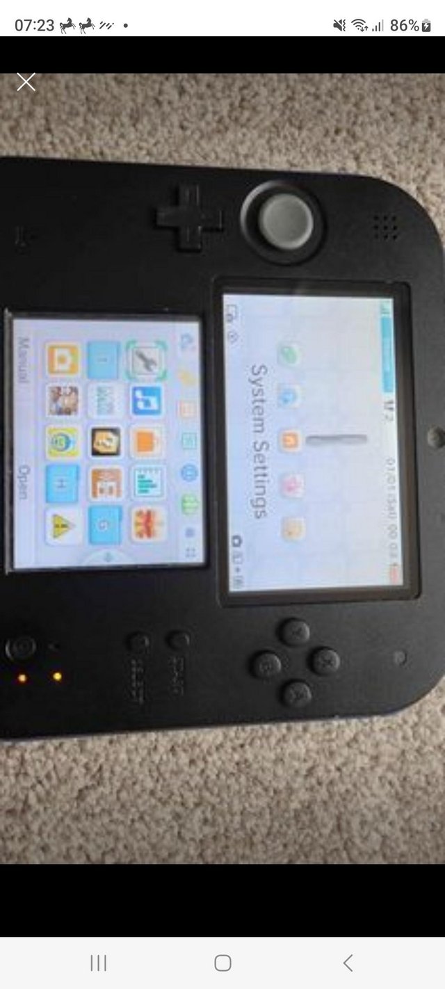 Preview of the first image of Nintendo 2ds hand held console.