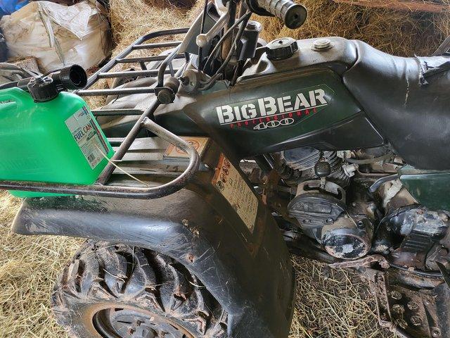 Preview of the first image of Yamaha big bear 400 quad for sale.