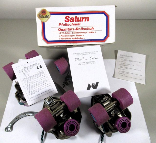 Preview of the first image of Bauer -Saturn Adjustable Roller Skates 1067 – Vintage.