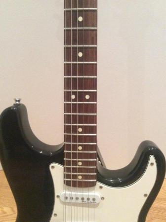 Image 2 of Fender Strat/black USA alder body & Mexican maple PF neck
