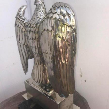 Image 11 of Reichstag Eagle in bronze then silver plated