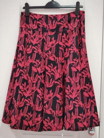Image 11 of New Women's Monsoon Collection Ramona Red Skirt UK 10 12