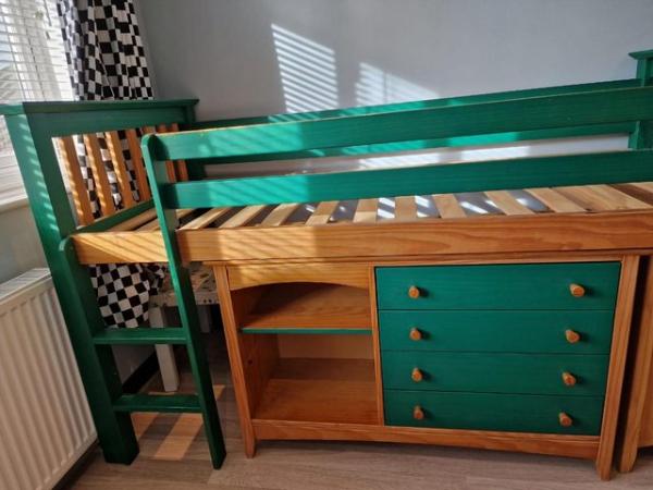 Image 6 of Childs Loft Bed - Drawers and Cupboard Accessory