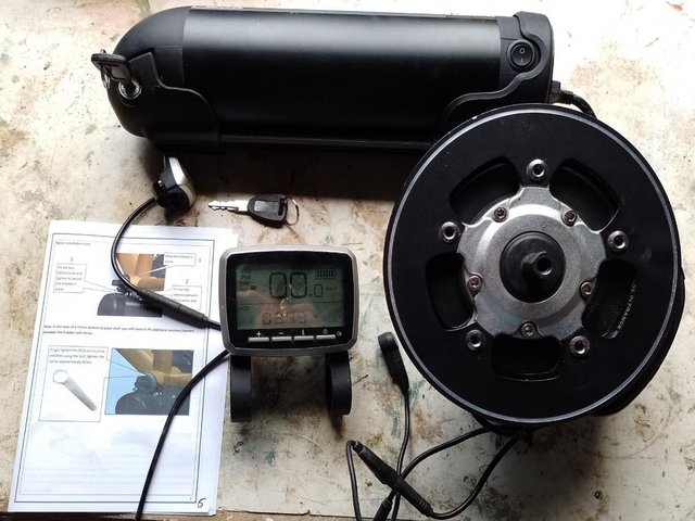 Preview of the first image of Ebike Conversion Kit with 36v 250w mid drive motor.