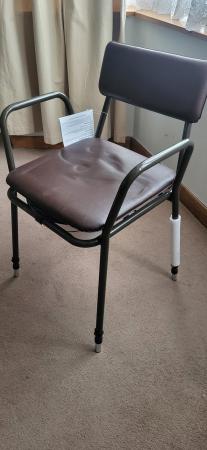 Image 2 of Commode - fixed arm adjustable height