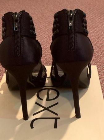 Image 2 of Next Ladies Black Beaded shoes size 5 1/2