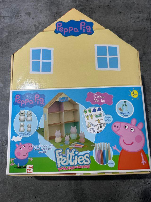 Preview of the first image of Peppa pigs house Felties …………..