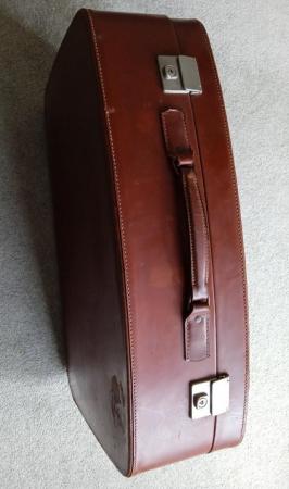 Image 3 of Leather Cheyney 26 inch vintage suitcase