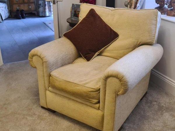 Image 2 of Cream Chair, matches 2/3 seater settee