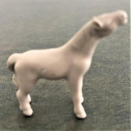Image 2 of Tiny vintage 1960's white ceramic horse, damage.