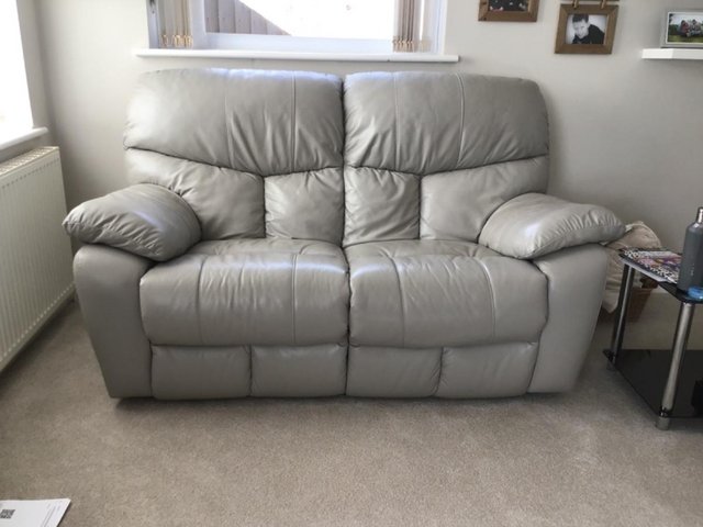 Preview of the first image of 2 seat Leather recliner sofa.