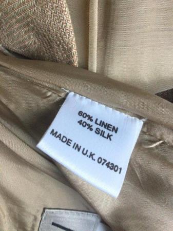Image 16 of WALLIS vintage 90s Skirt Suit Size 12/10 Linen Silk Mix
