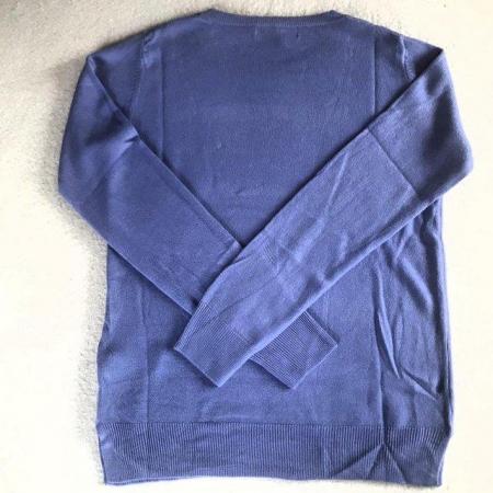 Image 2 of NEW M&S woman's crew neck lilac jumper. Size 8. Can post.