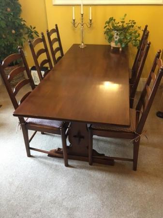 Image 3 of Ercol Dining Table and chairs with matching Dresser