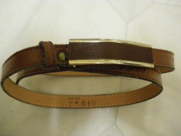 Image 1 of Cuero Vaca Leather Belt Made in Argentina
