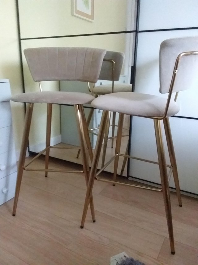 Preview of the first image of Dunelm Bar Stools as new.