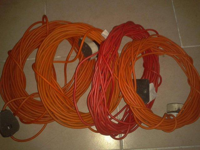 Preview of the first image of 2 core extension leads, choice of four ,18, 20, 25, 34m long.