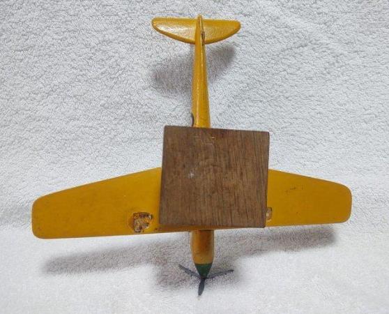 Image 3 of A Mounted Wooden Model War Plane