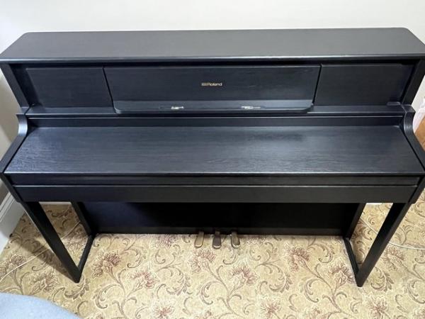 Image 2 of Roland LX705 Digital Upright Piano Charcoal Black LX 705