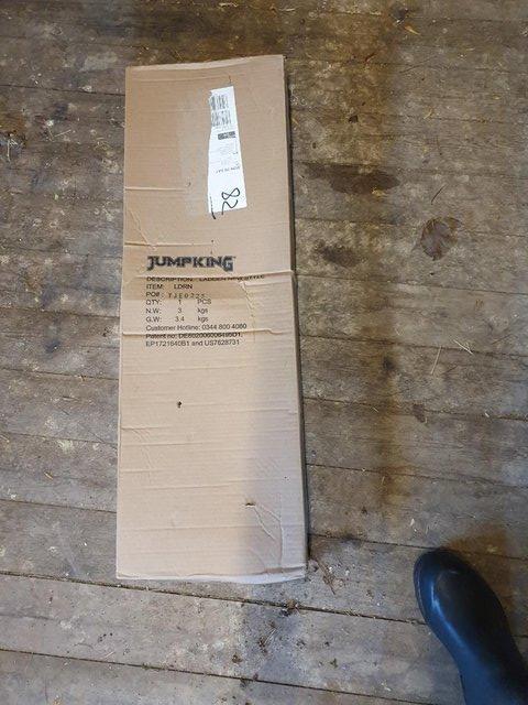 Preview of the first image of Trampoline Ladder Jumpking new in box.