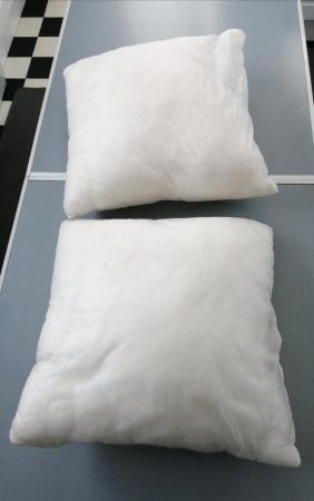 Image 10 of 2 Beige Cushions 39cm Square Each.