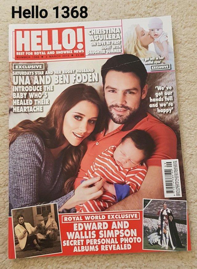 Preview of the first image of Hello Magazine 1368 - Una & Ben Foden - Introduce Baby.