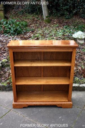 Image 14 of AN OLD CHARM VINTAGE OAK OPEN BOOKCASE CD DVD CABINET STAND