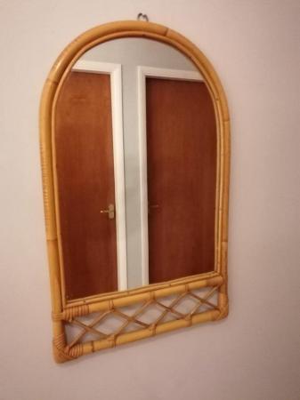 Image 2 of Vintage Wall Mirror, Bamboo/Cane, late 1970s, good condition
