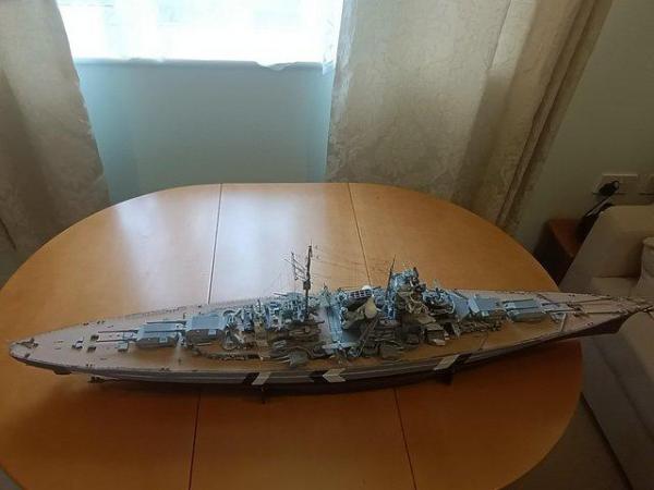 Image 1 of A wonderful Wooden Bismarck model