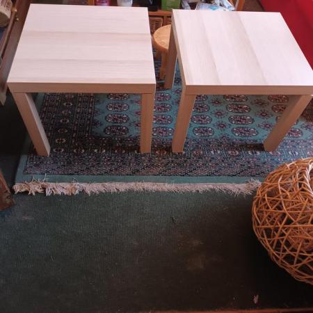 Image 2 of Ikea side tables 55cms x 55cms