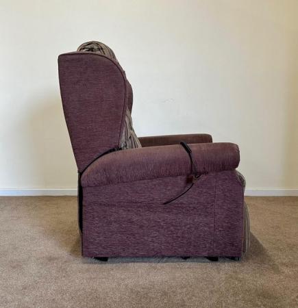 Image 11 of LUXURY ELECTRIC RISER RECLINER PURPLE CHAIR ~ CAN DELIVER